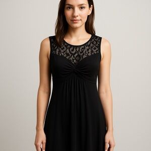 Elegant Black Lace Dress